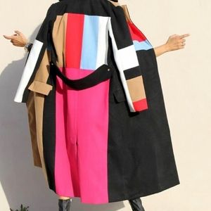 Colorblock coat